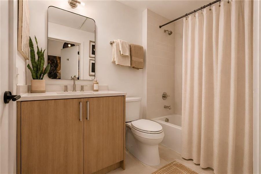Furnished interior view inside a new home in , Atlanta (Image 13). Furnished interior view inside a new home in , Atlanta (Image 13).