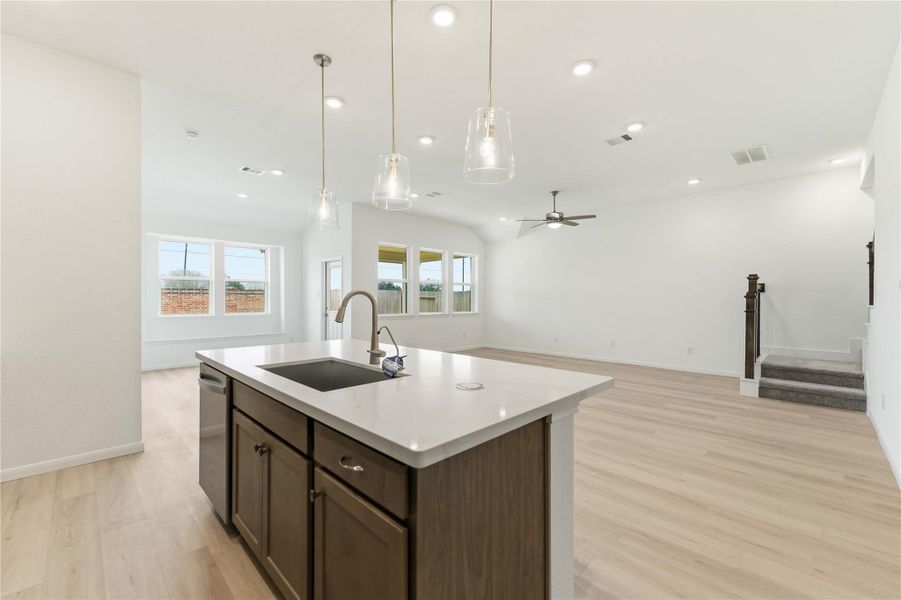 Furnished interior view inside a new home in Sunterra, Katy (Image 10).