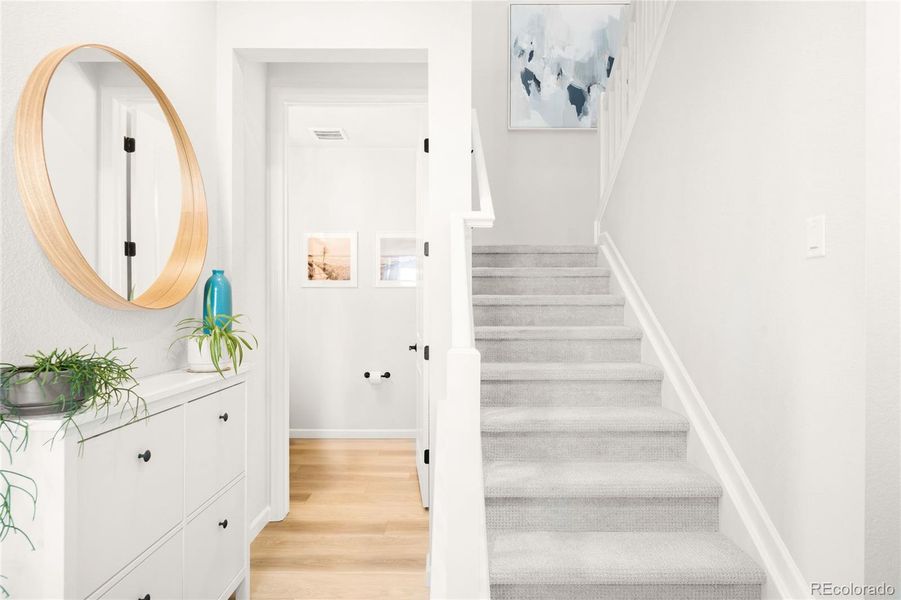 Furnished interior view inside a new home in , Littleton (Image 11). Furnished interior view inside a new home in , Littleton (Image 11).