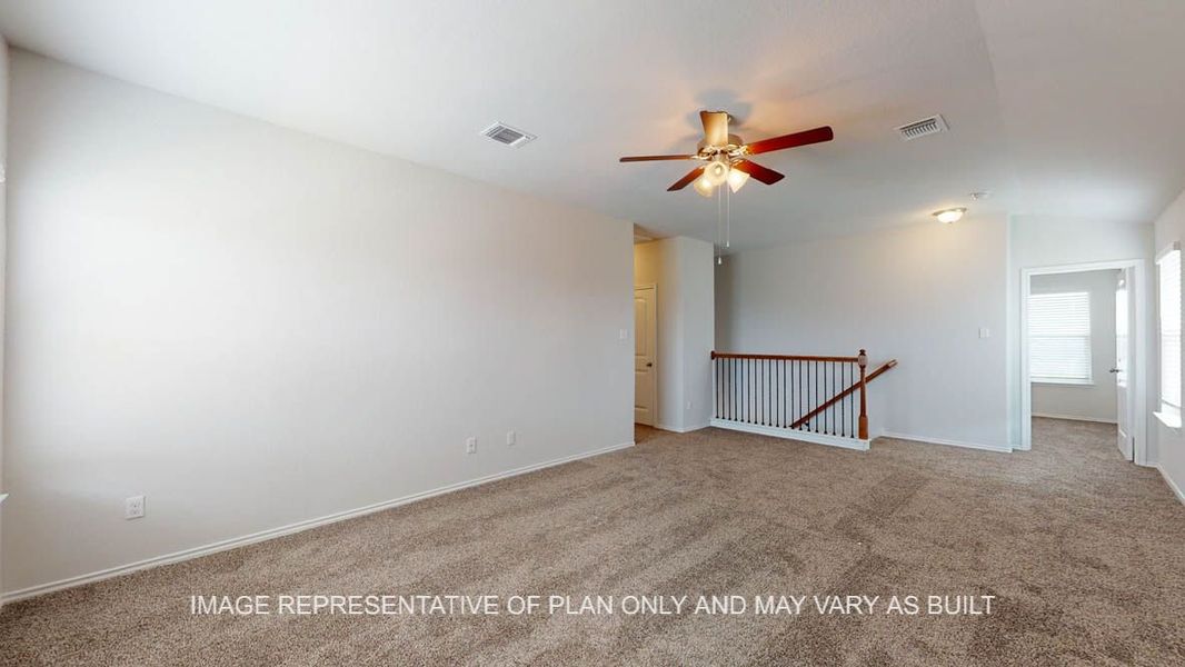 Representative unfurnished interior of a home built from the Aspen by D.R. Horton in Village at Nolan Heights, Harker Heights (Image 19).