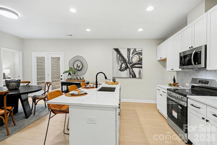 Furnished interior view inside a new home in , Monroe (Image 11).