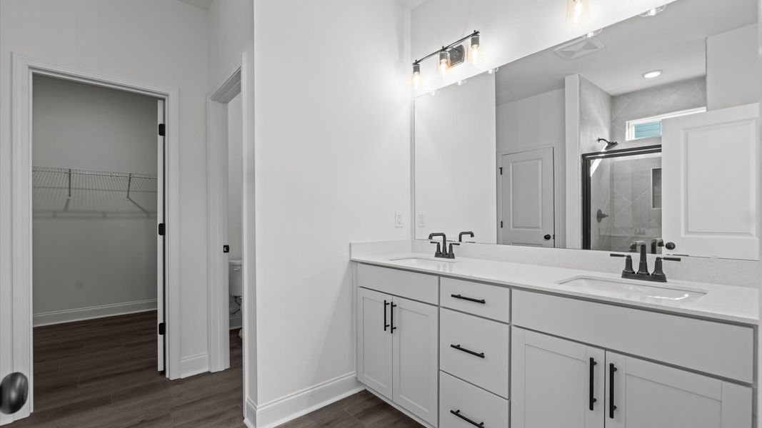 Representative furnished interior of a home built from the Ansley by DRB Homes in Sidney Creek Single Family, Zebulon (Image 20).