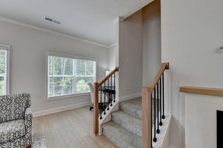 Furnished interior view inside a new home in Magnolia Grove, Mableton (Image 65). Furnished interior view inside a new home in Magnolia Grove, Mableton (Image 65).