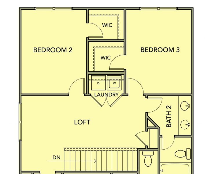 2D floor plan layout for the Manor by Kerley Family Homes in Sawmill Creek, Austell, GA (Image 9).