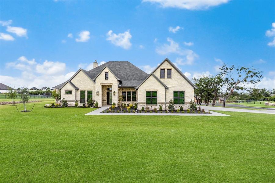 Front exterior of a new home in , Weatherford, TX, highlighting curb appeal (Image 1). Front exterior of a new home in , Weatherford, TX, highlighting curb appeal (Image 1).