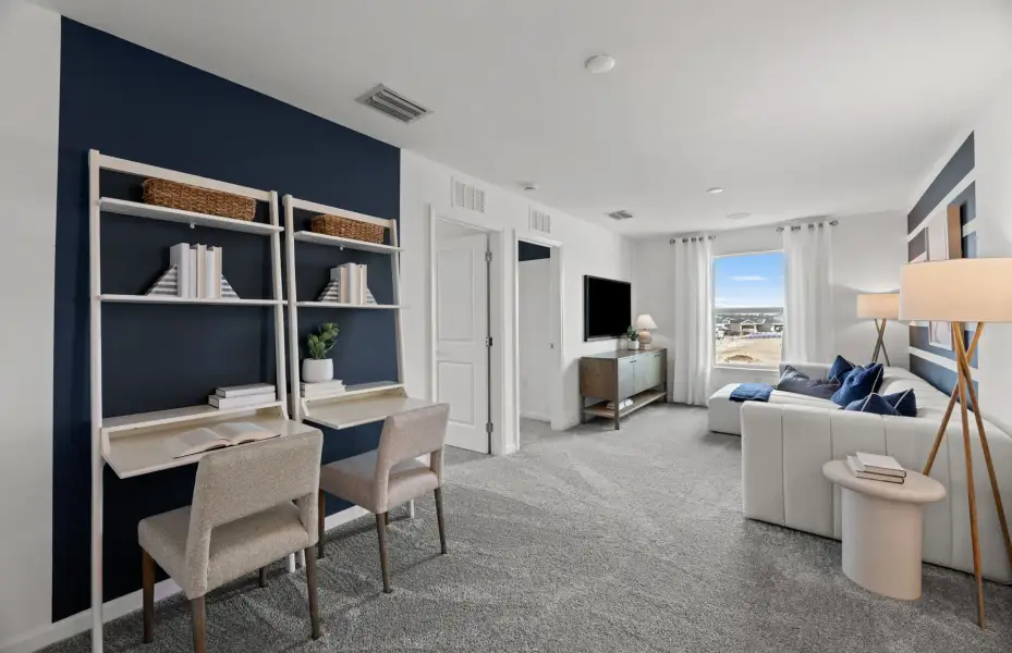 Representative furnished interior of a home built from the Talon by Pulte Homes in Waypointe, Port Orange (Image 7).