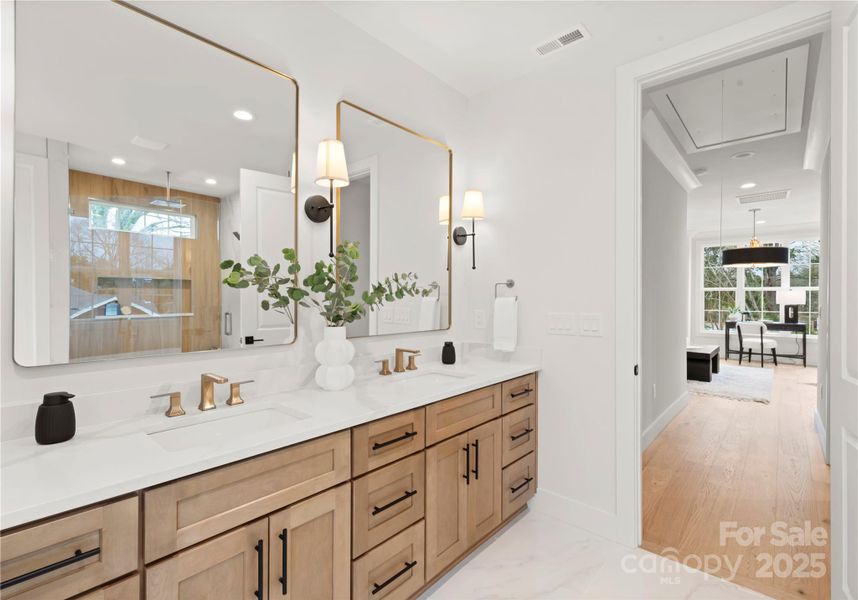 Furnished interior view inside a new home in , Charlotte (Image 10).