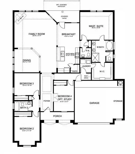2D floor plan layout of this home in , Manvel, TX (Image 2). 2D floor plan layout of this home in , Manvel, TX (Image 2).
