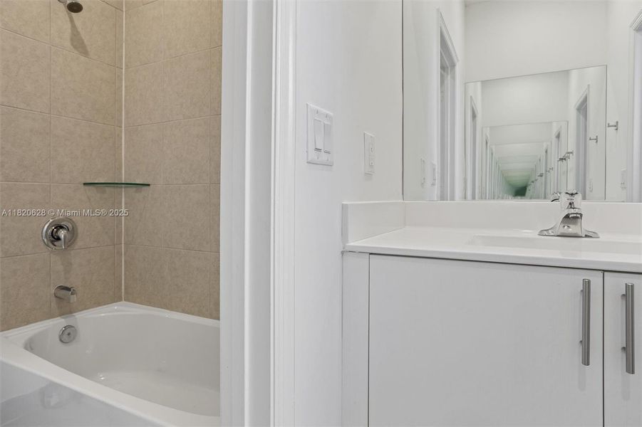 Furnished interior view inside a new home in , Miami (Image 14).