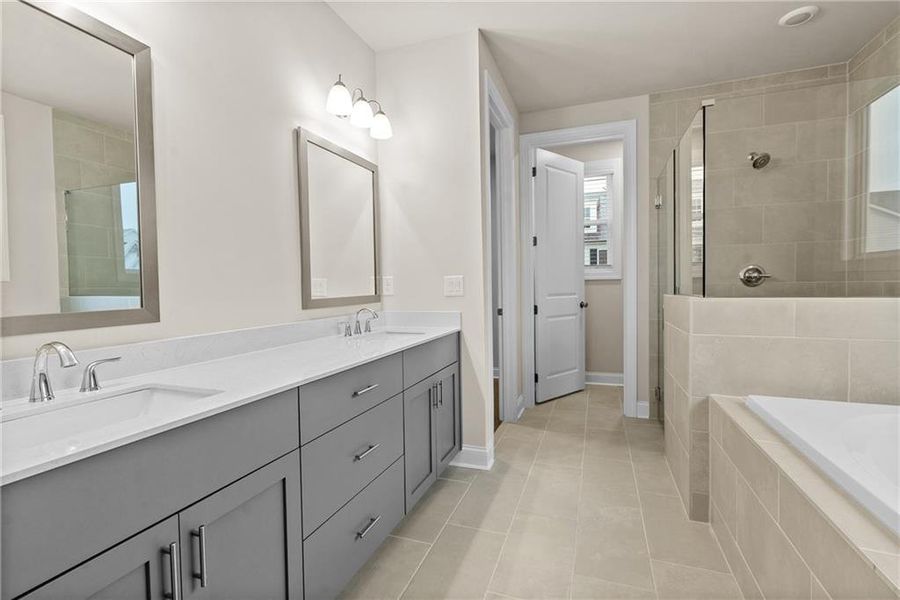 Furnished interior view inside a new home in Promenade at Sawnee Village, Cumming (Image 9).