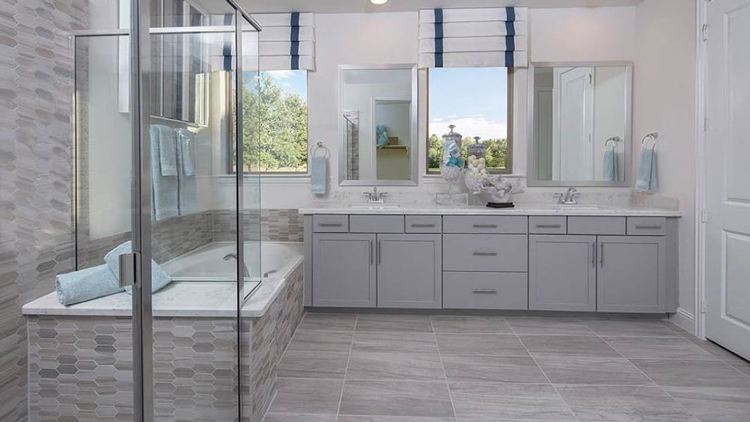 Representative furnished interior of a home built from the Amethyst by Taylor Morrison in Cross Creek Meadows 60s, Celina (Image 38).