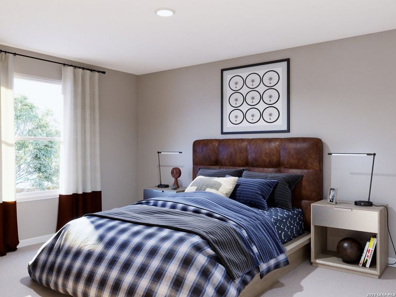 Furnished interior view inside a new home in Cinco Lakes, San Antonio (Image 23).