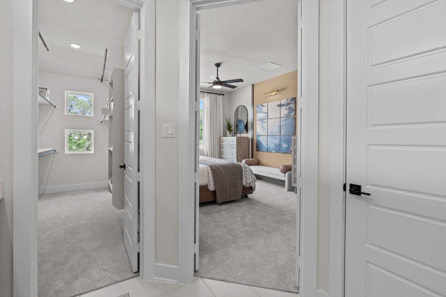 Furnished interior view inside a new home in Prominence, San Antonio (Image 18).
