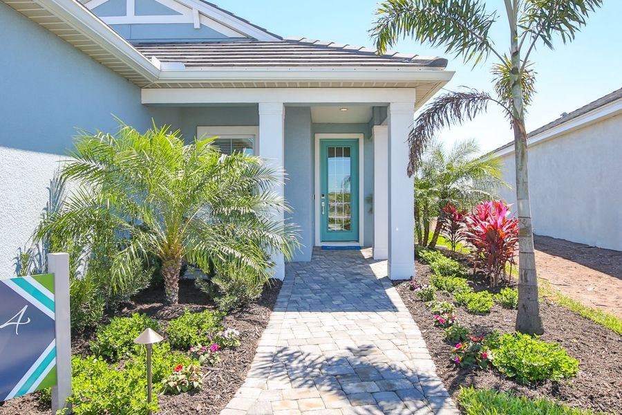 Representative exterior details of a home built from the Liberty 4 by Neal Communities in Palm Grove, Bradenton (Image 3). Representative exterior details of a home built from the Liberty 4 by Neal Communities in Palm Grove, Bradenton (Image 3).