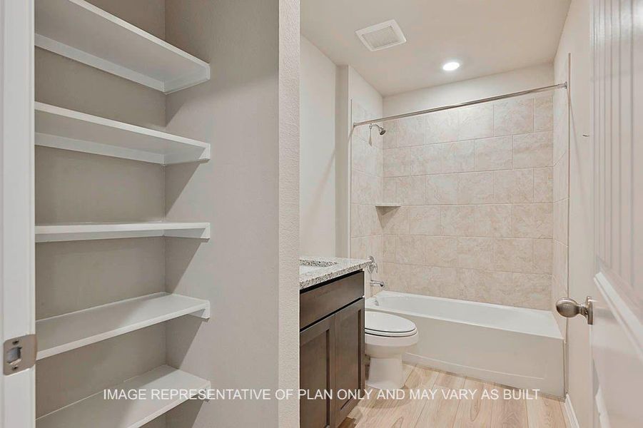 Furnished interior view inside a new home in Liberty Village, Brenham (Image 3). Furnished interior view inside a new home in Liberty Village, Brenham (Image 3).