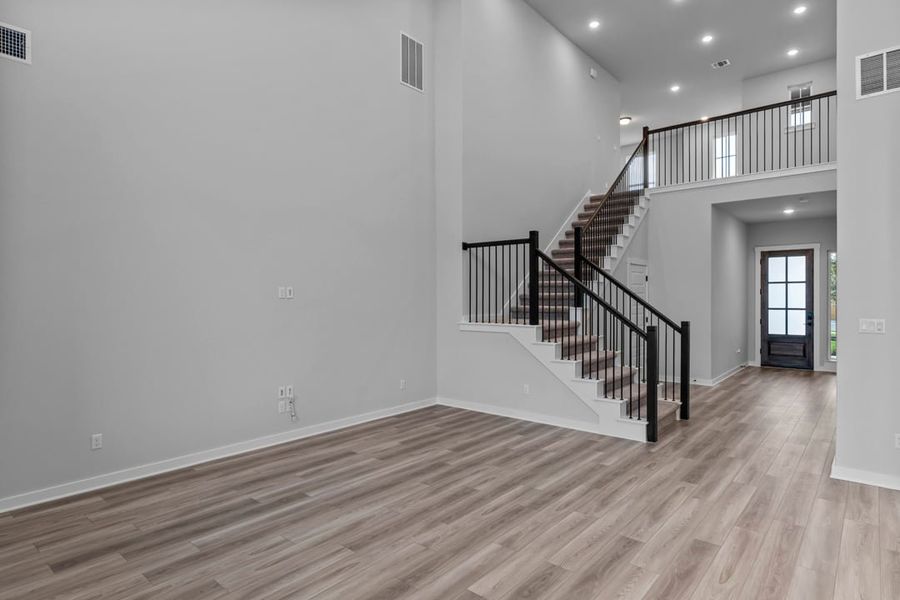 Spacious, unfurnished interior of a new home in Park Collection at Lariat, Liberty Hill (Image 22). Spacious, unfurnished interior of a new home in Park Collection at Lariat, Liberty Hill (Image 22).