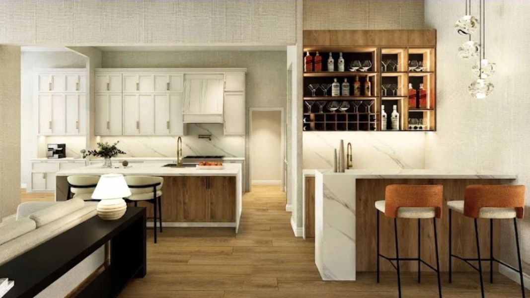 Furnished interior view inside a new home in , Houston (Image 9).