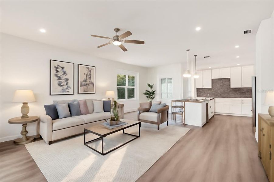 Furnished interior view inside a new home in , Deland (Image 11).