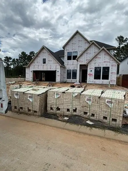 In-progress construction of a new home in Evergreen 60', Conroe, TX (Image 3). In-progress construction of a new home in Evergreen 60', Conroe, TX (Image 3).