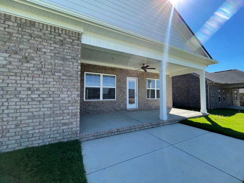 Exterior details and patio area of a home in Brandon Woods, Spring Hill (Image 3). Exterior details and patio area of a home in Brandon Woods, Spring Hill (Image 3).