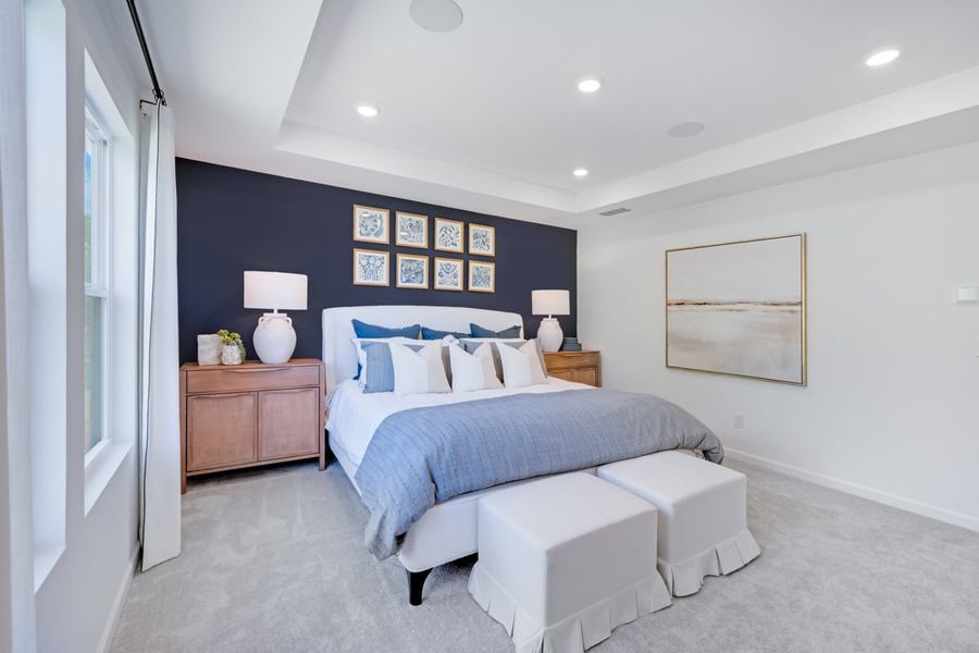Representative furnished interior of a home built from the Fairfield by Taylor Morrison in Falls Creek, Flowery Branch (Image 24).