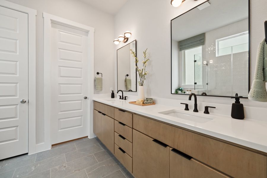 Furnished interior view inside a new home in Heritage, Dripping Springs (Image 35).