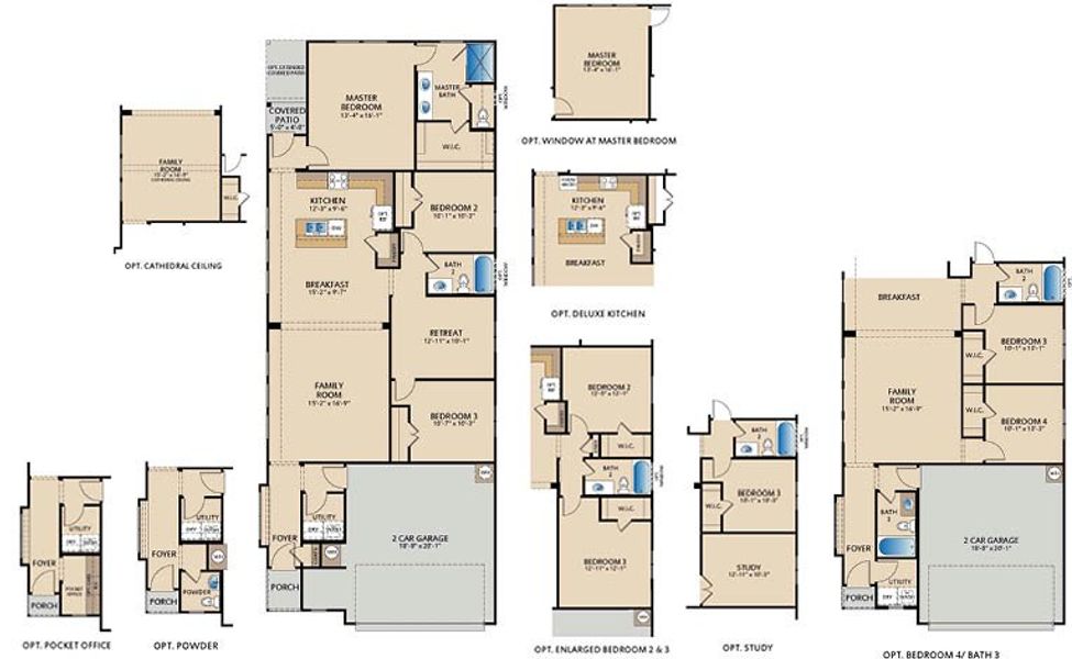 2D floor plan layout for the Palmetto by Pacesetter Homes in Keeneland, Aubrey, TX (Image 4). 2D floor plan layout for the Palmetto by Pacesetter Homes in Keeneland, Aubrey, TX (Image 4).