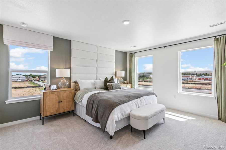 Furnished interior view inside a new home in Settlers Crossing, Commerce City (Image 9).