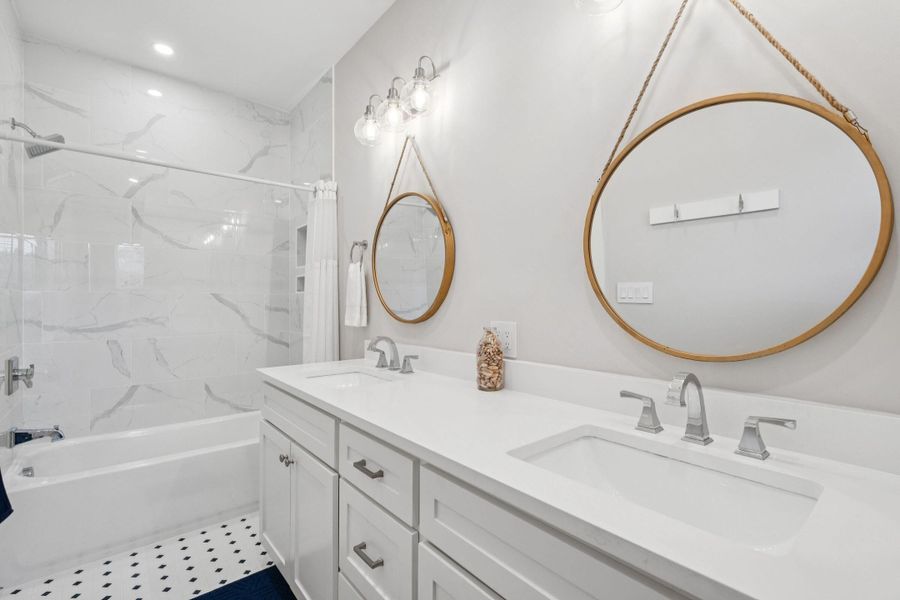 Furnished interior view inside a new home in , Folly Beach (Image 54).