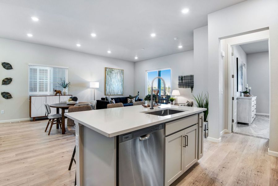 Representative furnished interior of a home built from the 3405 by Tri Pointe Homes in Westside Crossing, Berthoud (Image 16).