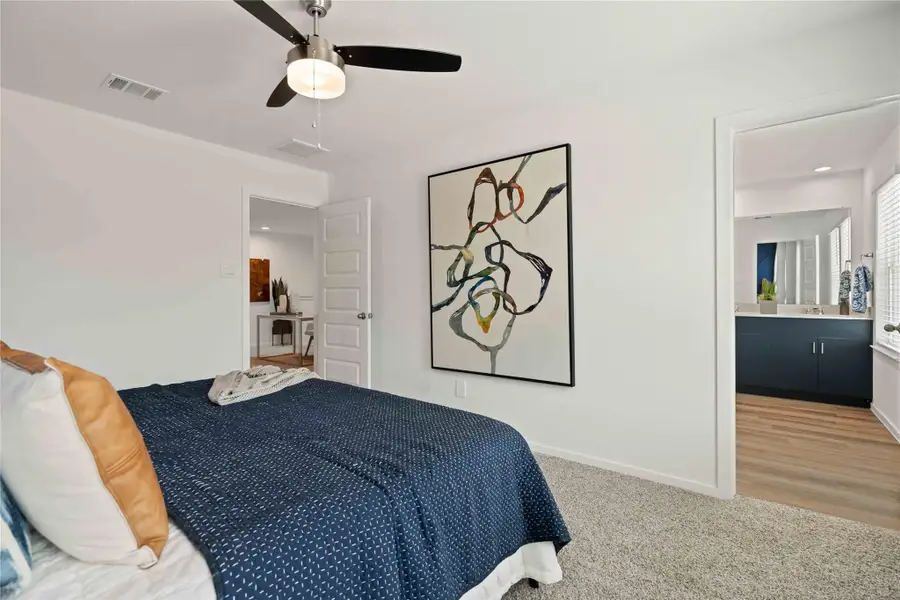 Furnished interior view inside a new home in Alaia Crossing, Houston (Image 9).