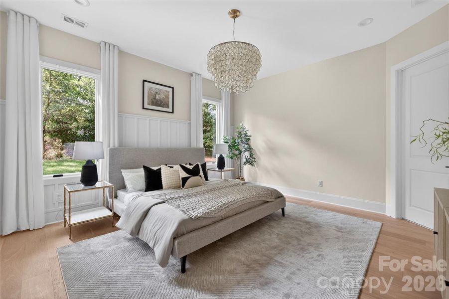 Furnished interior view inside a new home in , Charlotte (Image 33).