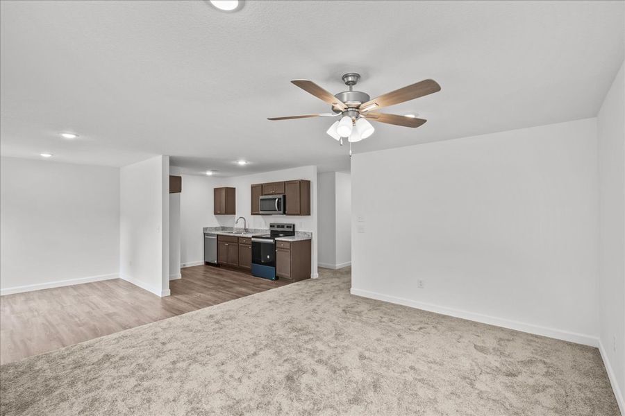 Representative unfurnished interior of a home built from the Lexington by Enchanted Homes in Gentry Place, Spartanburg (Image 9).