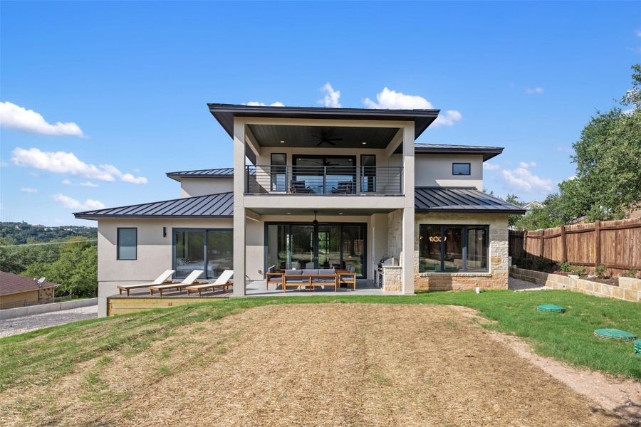 Exterior details and patio area of a home in , Austin (Image 25). Exterior details and patio area of a home in , Austin (Image 25).