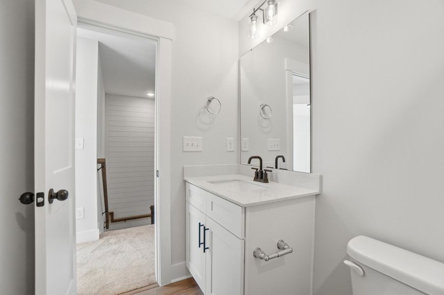 Furnished interior view inside a new home in Blythe Mill Townhomes, Waxhaw (Image 20).