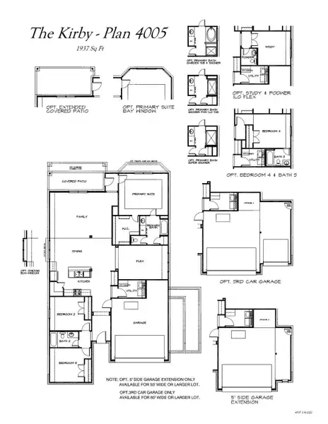 2D floor plan layout of this home in Bluestem, Brookshire, TX (Image 3).