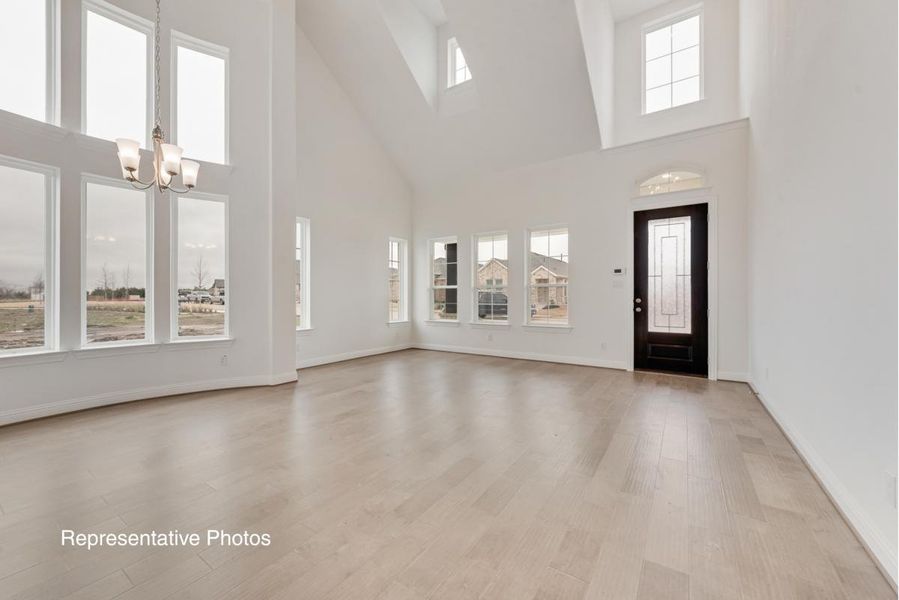 Representative unfurnished interior of a home built from the Royal Alexandria by Grand Homes in Edgewater, Fate (Image 14). Representative unfurnished interior of a home built from the Royal Alexandria by Grand Homes in Edgewater, Fate (Image 14).
