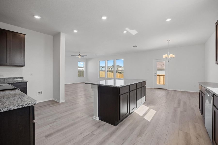 Furnished interior view inside a new home in Sonterra - Cool Water, Jarrell (Image 9).