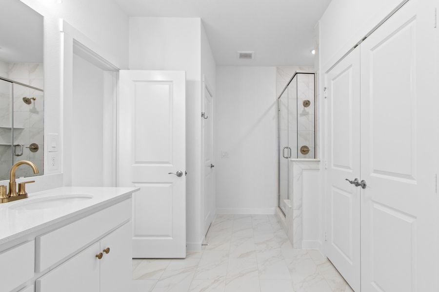 Furnished interior view inside a new home in Wildridge, Oak Point (Image 10).