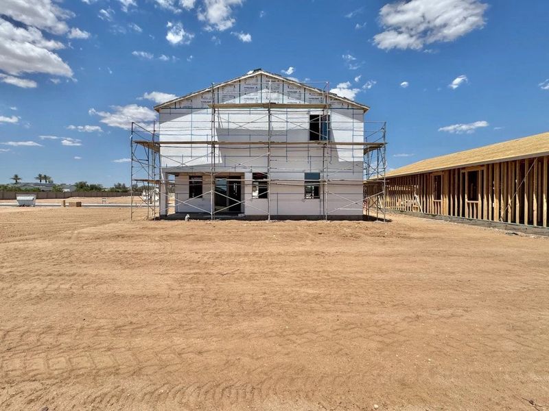 Back exterior elevation