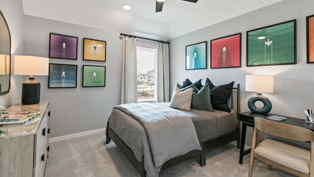 Representative furnished interior of a home built from the Mimosa by DRB Homes in Brookewater, Rosenberg (Image 26).