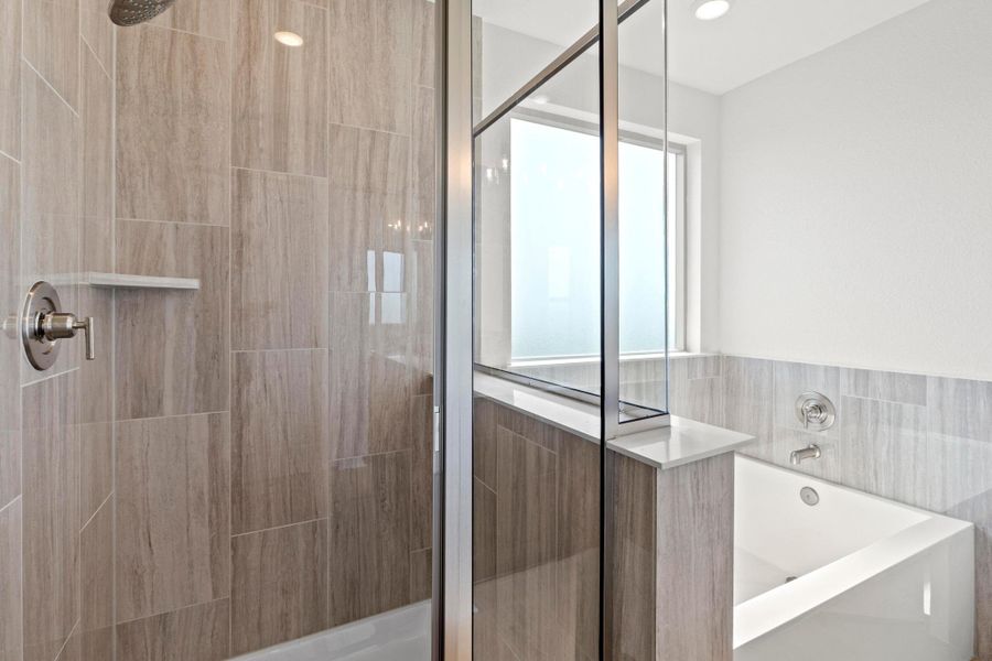 Furnished interior view inside a new home in Salerno - Classic Collection, Round Rock (Image 12). Furnished interior view inside a new home in Salerno - Classic Collection, Round Rock (Image 12).