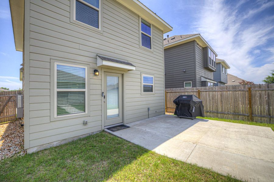 Exterior details and patio area of a home in , San Marcos (Image 4). Exterior details and patio area of a home in , San Marcos (Image 4).