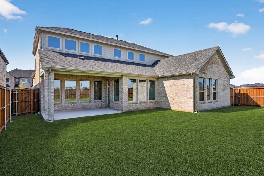 Exterior details and patio area of a home in Cross Creek Meadows, Celina (Image 4).