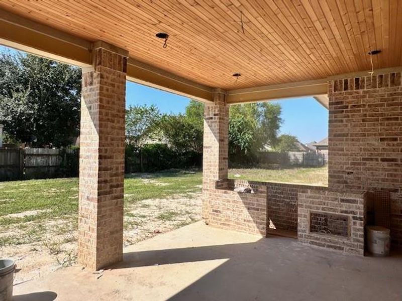 Exterior details and patio area of a home in , Beaumont (Image 2). Exterior details and patio area of a home in , Beaumont (Image 2).