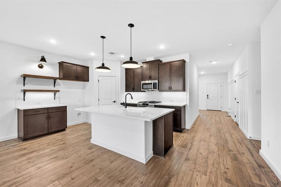 Furnished interior view inside a new home in Aspire at Noble Ridge, Howe (Image 7). Furnished interior view inside a new home in Aspire at Noble Ridge, Howe (Image 7).