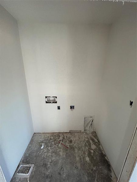 Washroom featuring hookup for a washing machine