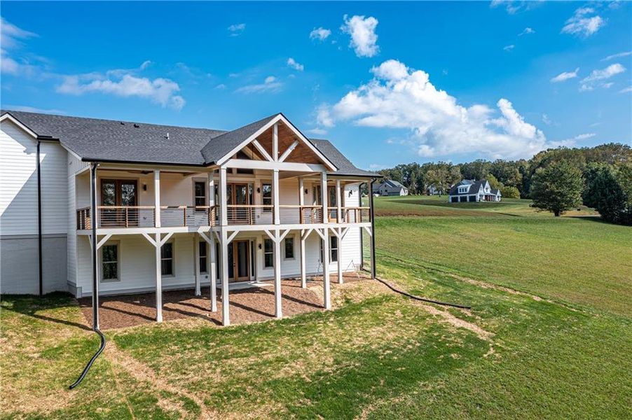 Exterior details and patio area of a home in , Blairsville (Image 51).
