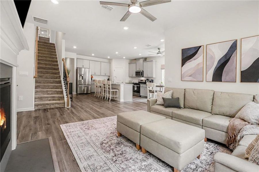 Furnished interior view inside a new home in , Canton (Image 19).