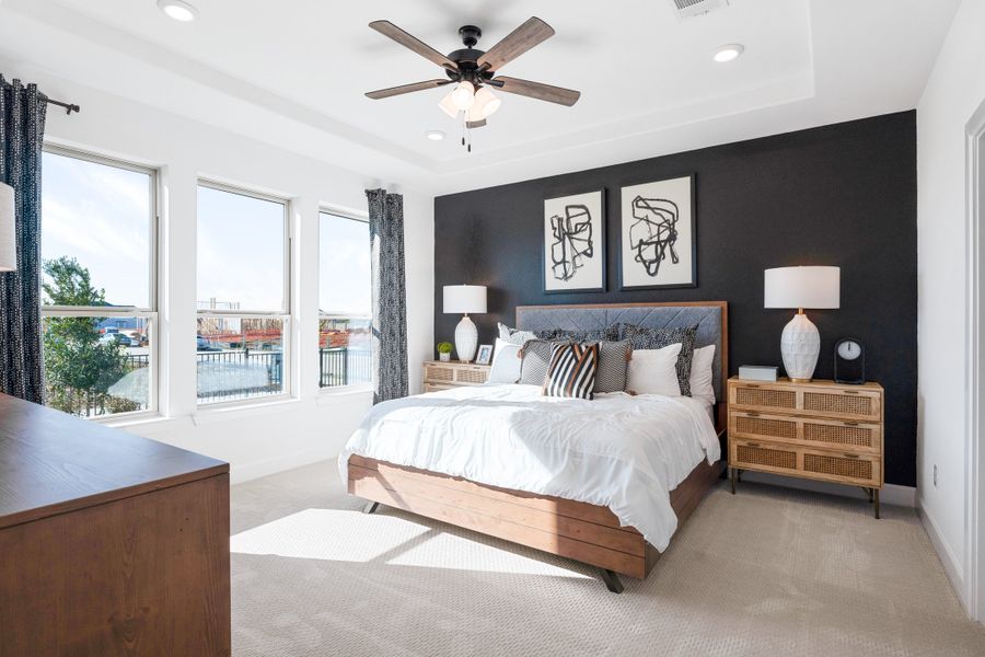 Furnished interior view inside a new home in Valencia on the Lake, Little Elm (Image 6).